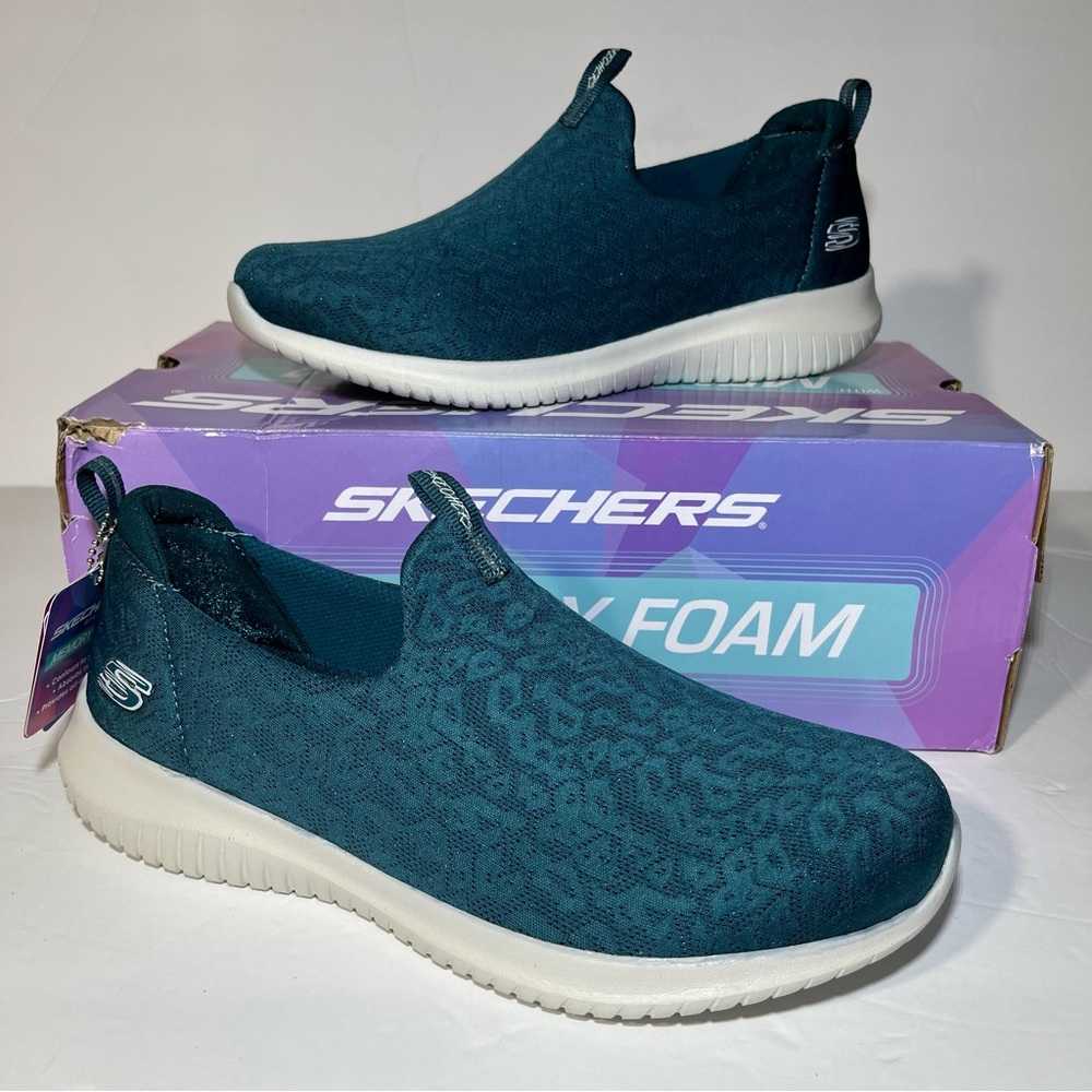Skechers Ultra Flex Washable Slip-On Shoes - Wild Charm